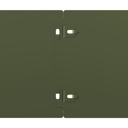 vidaXL Bordures pelouse 10pcs vert olive 15x103cm acier laminé à froid