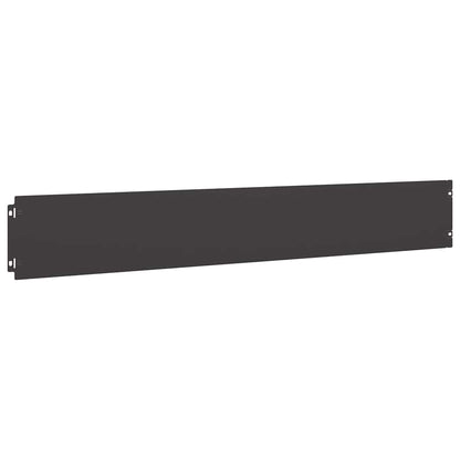 vidaXL Bordures de pelouse 50 pcs noir 15x103 cm acier laminé à froid