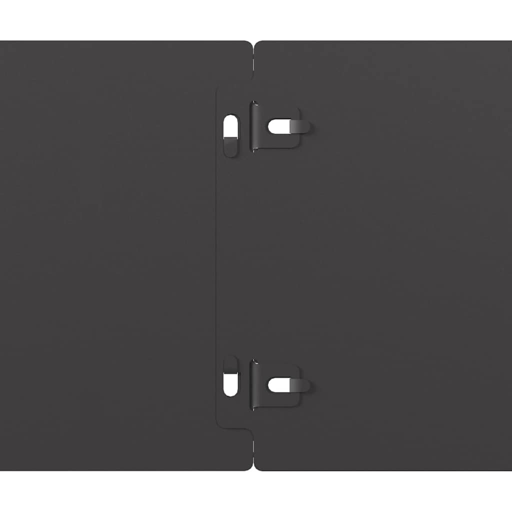 vidaXL Bordures de pelouse 50 pcs noir 15x103 cm acier laminé à froid