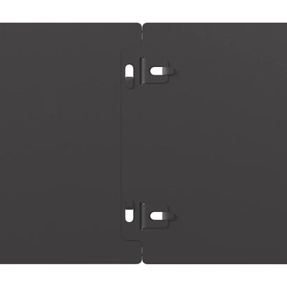 vidaXL Bordures de pelouse 50 pcs noir 15x103 cm acier laminé à froid