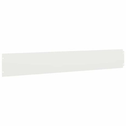 vidaXL Bordures de pelouse 50 pcs blanc 15x103 cm acier laminé à froid