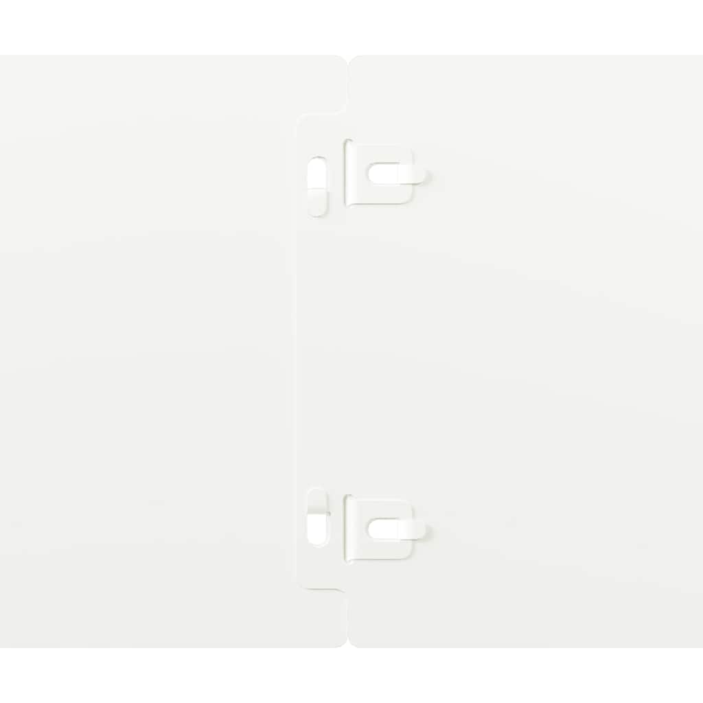 vidaXL Bordures de pelouse 50 pcs blanc 15x103 cm acier laminé à froid