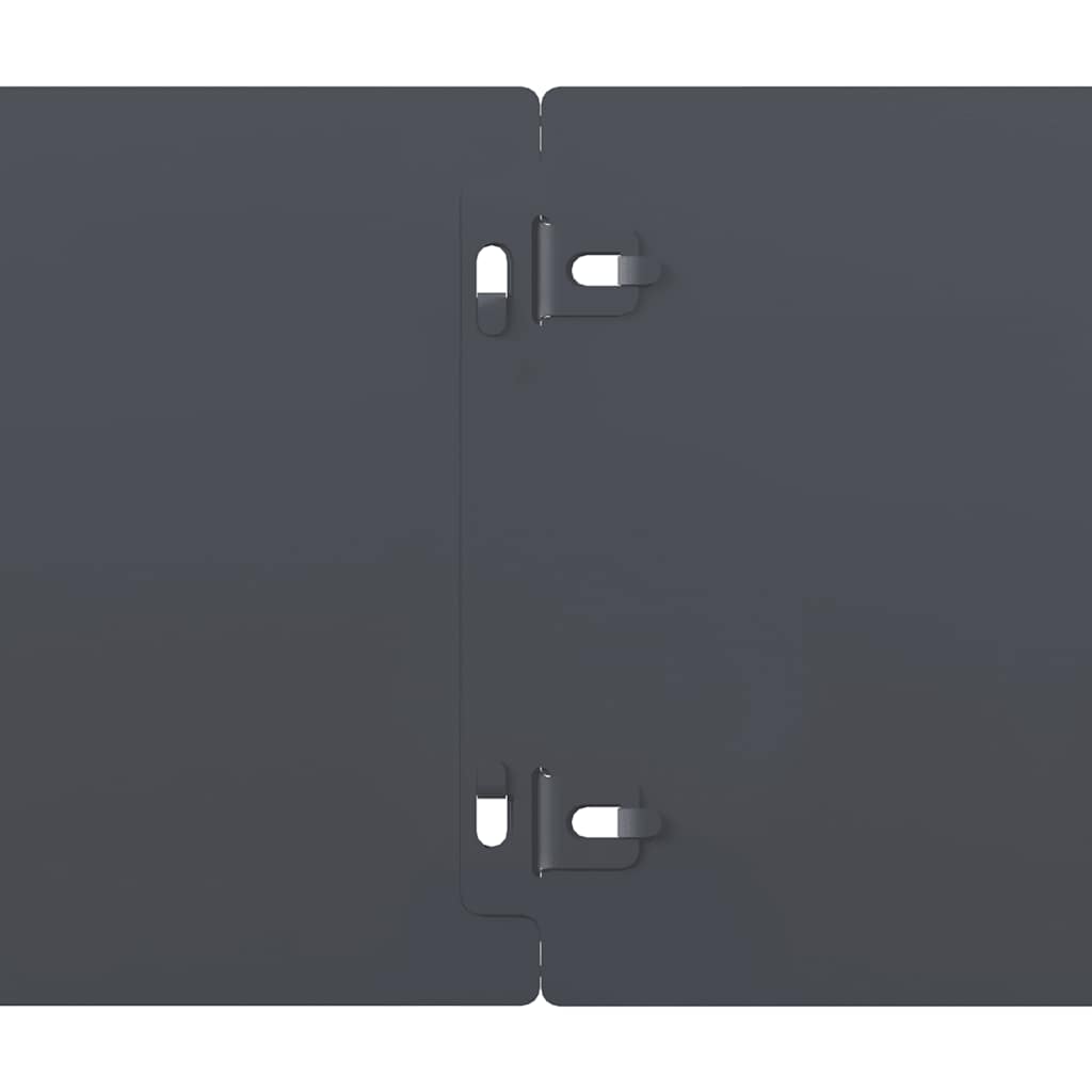 vidaXL Bordures pelouse 50pcs anthracite 15x103cm acier laminé à froid