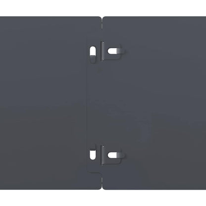 vidaXL Bordures pelouse 50pcs anthracite 15x103cm acier laminé à froid
