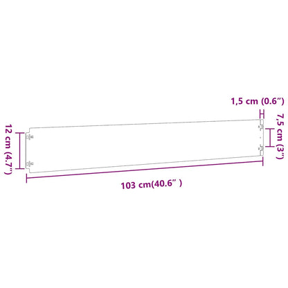 vidaXL Bordures pelouse 50pcs anthracite 15x103cm acier laminé à froid