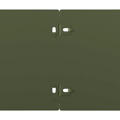 vidaXL Bordures pelouse 50pcs vert olive 15x103cm acier laminé à froid