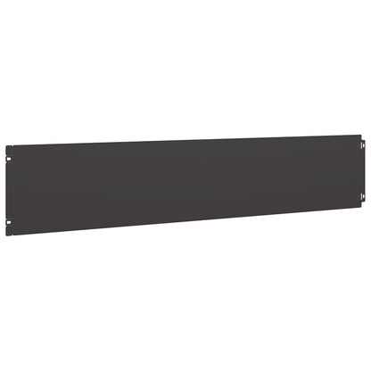 vidaXL Bordures de pelouse 10 pcs noir 20x103 cm acier laminé à froid