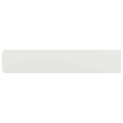 vidaXL Bordures de pelouse 10 pcs blanc 20x103 cm acier laminé à froid