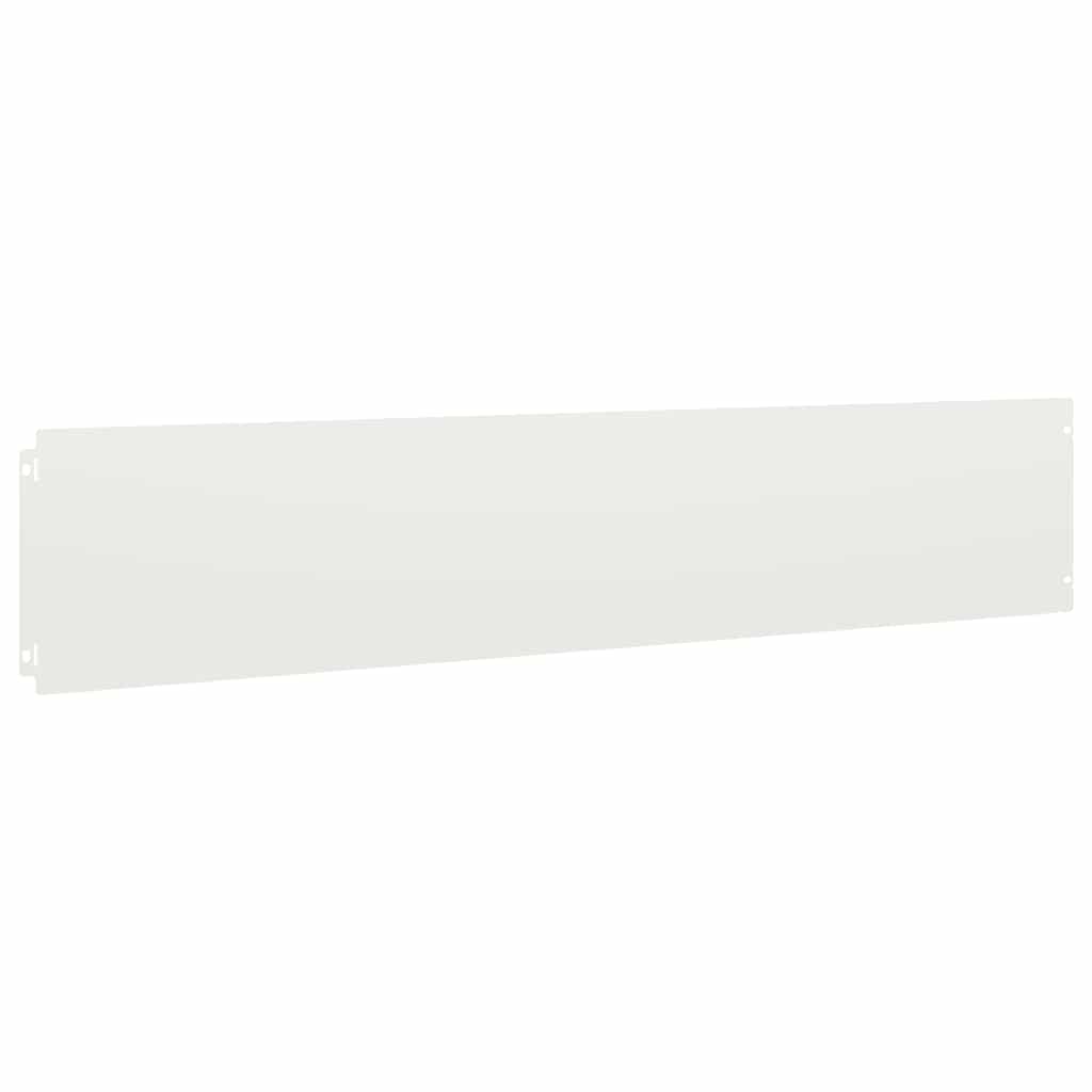 vidaXL Bordures de pelouse 10 pcs blanc 20x103 cm acier laminé à froid