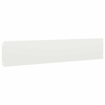 vidaXL Bordures de pelouse 10 pcs blanc 20x103 cm acier laminé à froid