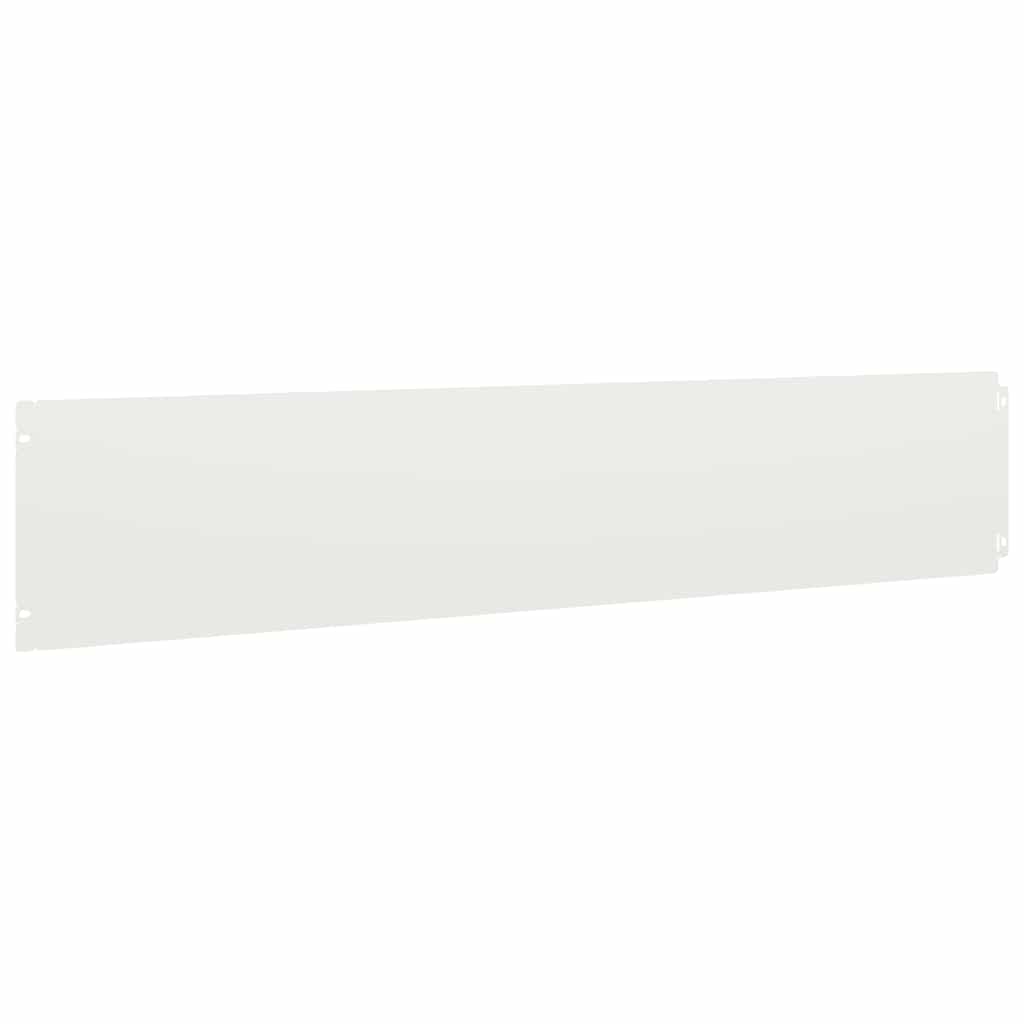 vidaXL Bordures de pelouse 10 pcs blanc 20x103 cm acier laminé à froid