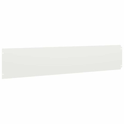 vidaXL Bordures de pelouse 10 pcs blanc 20x103 cm acier laminé à froid
