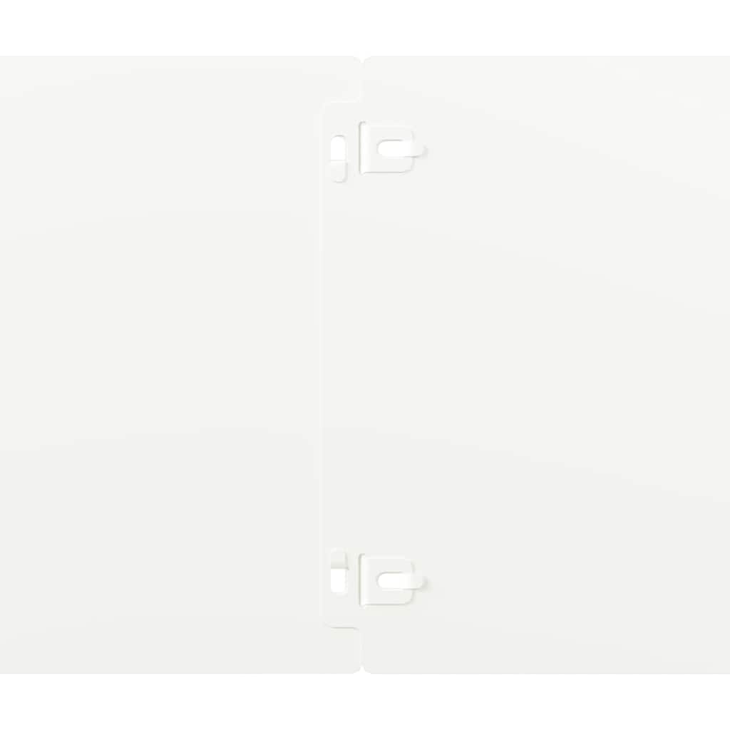 vidaXL Bordures de pelouse 10 pcs blanc 20x103 cm acier laminé à froid