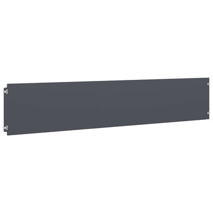 vidaXL Bordures pelouse 10pcs anthracite 20x103cm acier laminé à froid