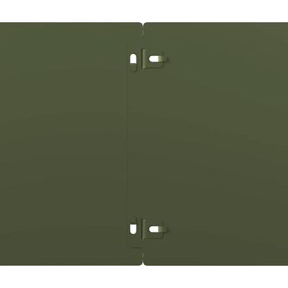 vidaXL Bordures pelouse 10pcs vert olive 20x103cm acier laminé à froid