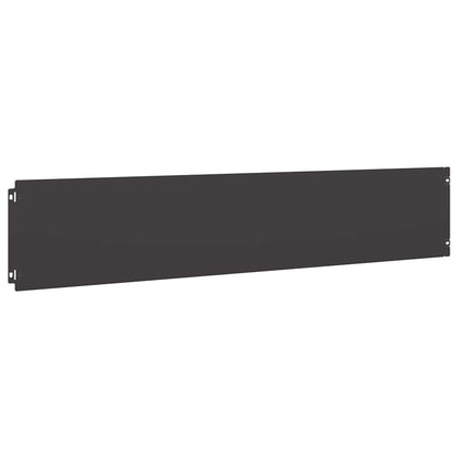 vidaXL Bordures de pelouse 30 pcs noir 20x103 cm acier laminé à froid