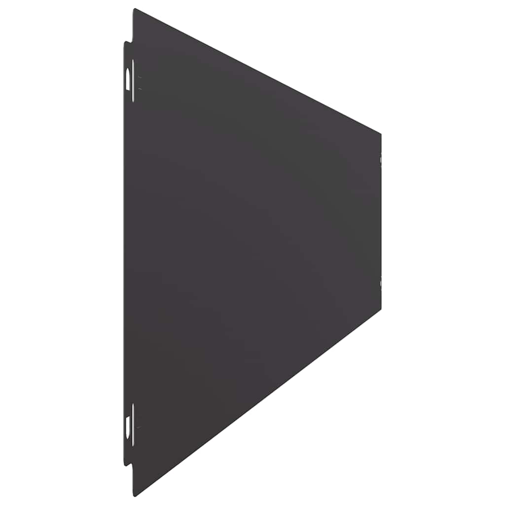 vidaXL Bordures de pelouse 30 pcs noir 20x103 cm acier laminé à froid