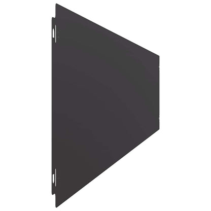 vidaXL Bordures de pelouse 30 pcs noir 20x103 cm acier laminé à froid
