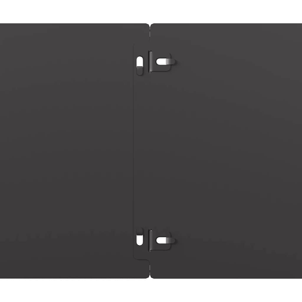 vidaXL Bordures de pelouse 30 pcs noir 20x103 cm acier laminé à froid