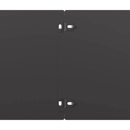 vidaXL Bordures de pelouse 30 pcs noir 20x103 cm acier laminé à froid