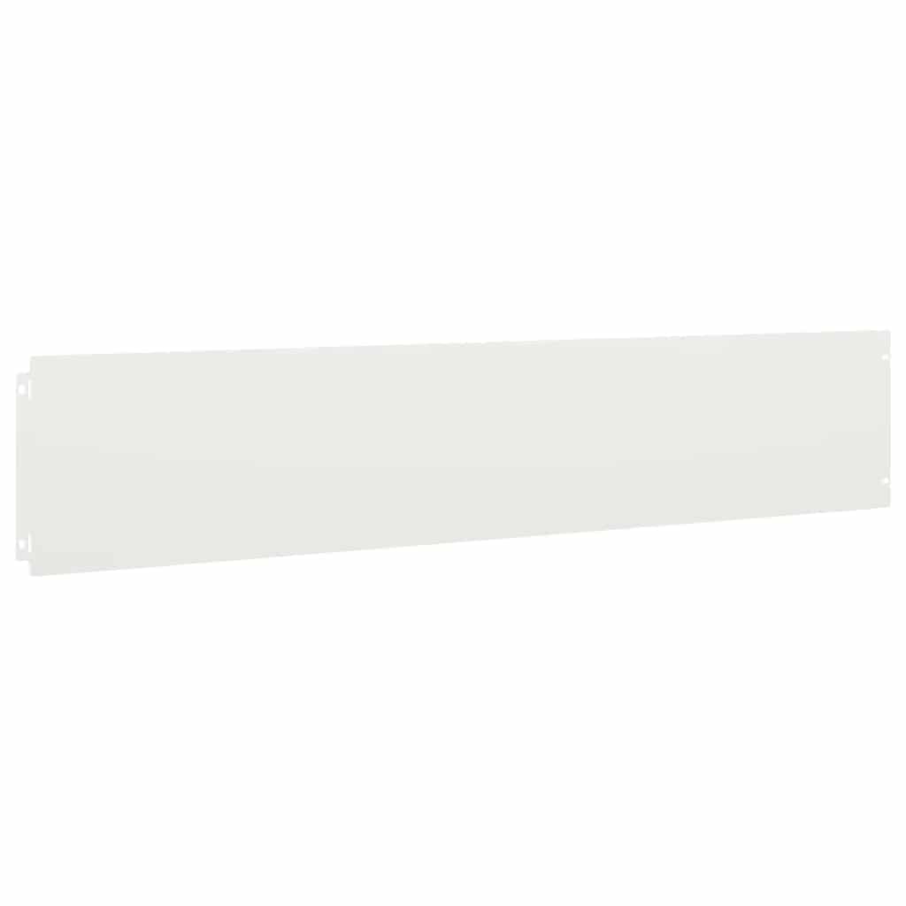 vidaXL Bordures de pelouse 30 pcs blanc 20x103 cm acier laminé à froid