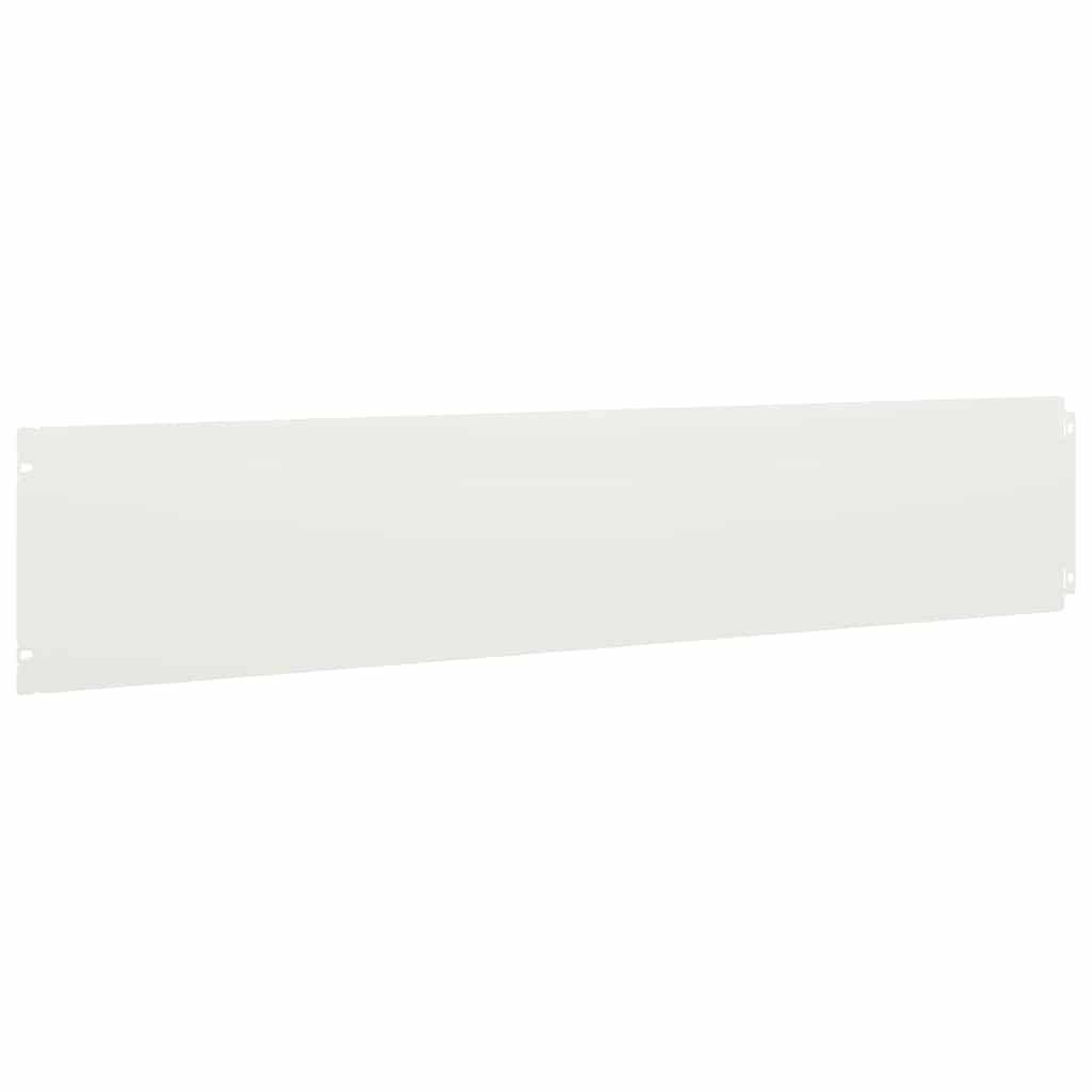 vidaXL Bordures de pelouse 30 pcs blanc 20x103 cm acier laminé à froid