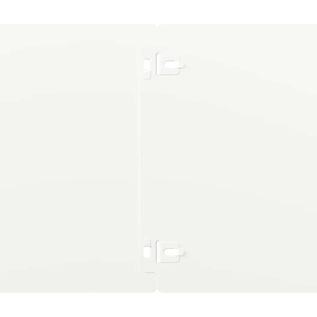 vidaXL Bordures de pelouse 30 pcs blanc 20x103 cm acier laminé à froid