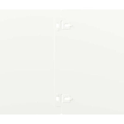 vidaXL Bordures de pelouse 30 pcs blanc 20x103 cm acier laminé à froid