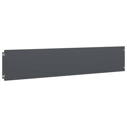 vidaXL Bordures pelouse 30pcs anthracite 20x103cm acier laminé à froid