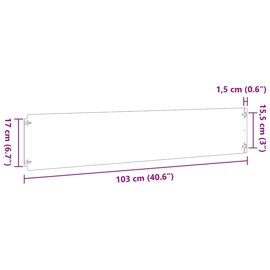 vidaXL Bordures pelouse 30pcs vert olive 20x103cm acier laminé à froid