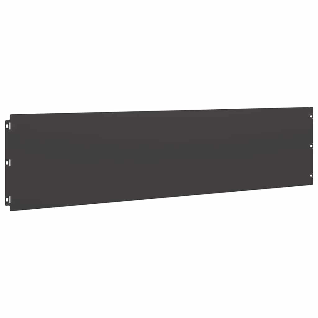 vidaXL Bordures de pelouse 10 pcs noir 25x103 cm acier laminé à froid