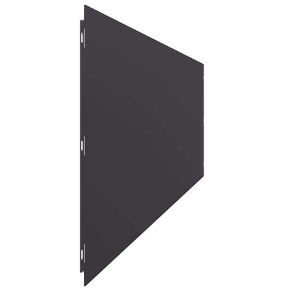 vidaXL Bordures de pelouse 10 pcs noir 25x103 cm acier laminé à froid