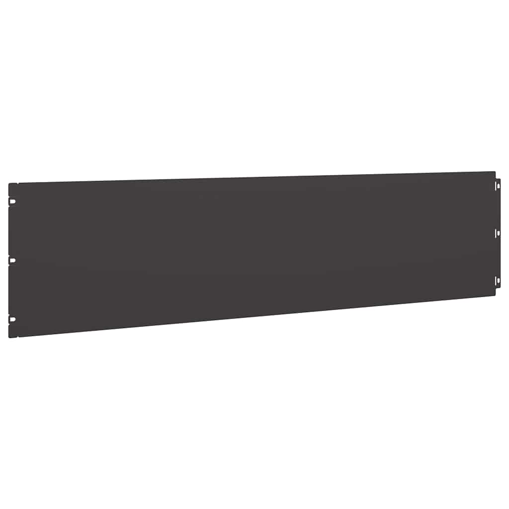 vidaXL Bordures de pelouse 10 pcs noir 25x103 cm acier laminé à froid