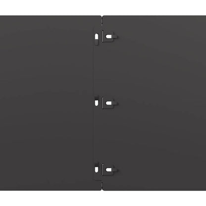 vidaXL Bordures de pelouse 10 pcs noir 25x103 cm acier laminé à froid