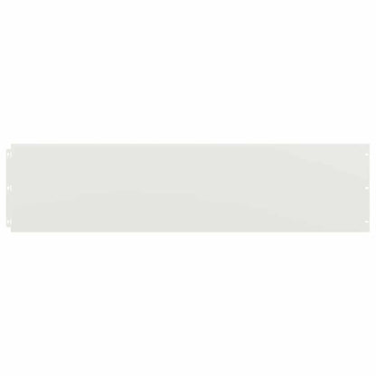 vidaXL Bordures de pelouse 10 pcs blanc 25x103 cm acier laminé à froid