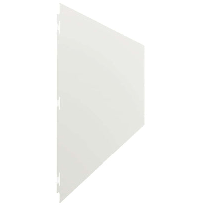 vidaXL Bordures de pelouse 10 pcs blanc 25x103 cm acier laminé à froid