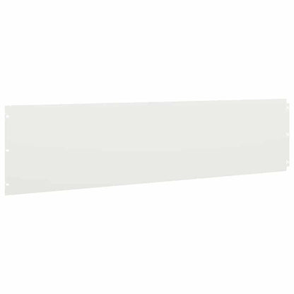 vidaXL Bordures de pelouse 10 pcs blanc 25x103 cm acier laminé à froid