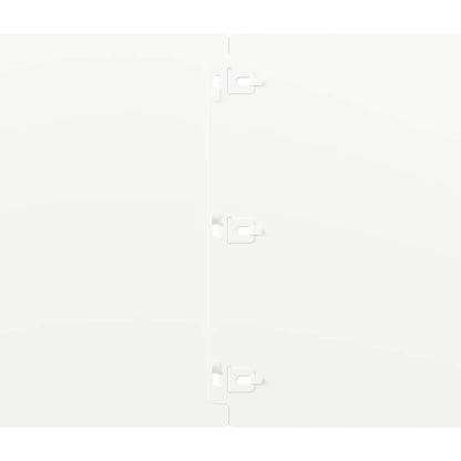 vidaXL Bordures de pelouse 10 pcs blanc 25x103 cm acier laminé à froid