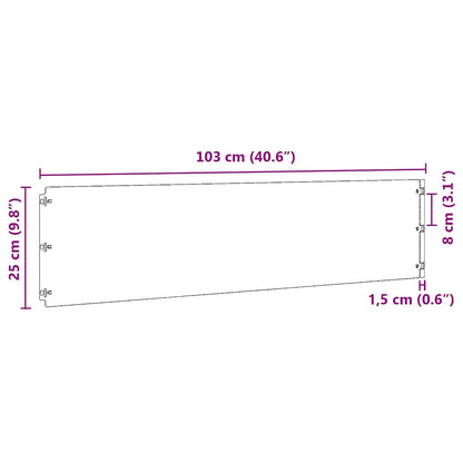 vidaXL Bordures de pelouse 10 pcs blanc 25x103 cm acier laminé à froid