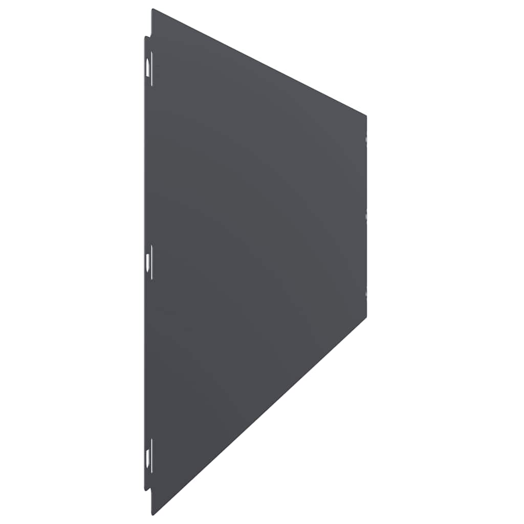vidaXL Bordures pelouse 10pcs anthracite 25x103cm acier laminé à froid