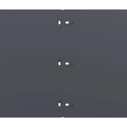vidaXL Bordures pelouse 10pcs anthracite 25x103cm acier laminé à froid