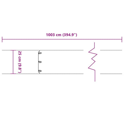 vidaXL Bordures pelouse 10pcs anthracite 25x103cm acier laminé à froid