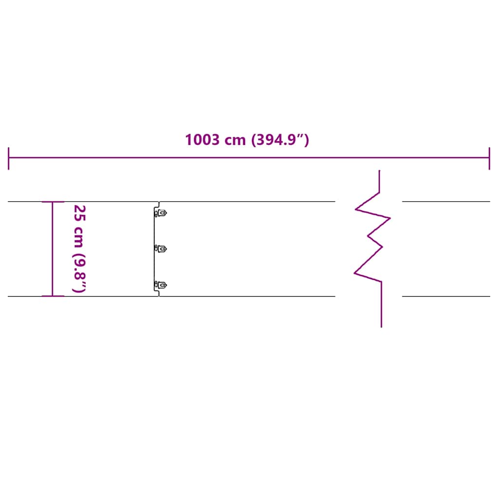 vidaXL Bordures pelouse 10pcs vert olive 25x103cm acier laminé à froid