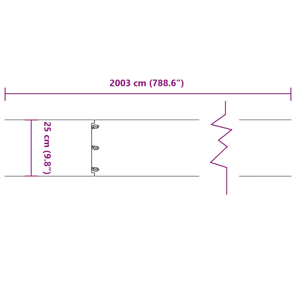 vidaXL Bordures pelouse 20pcs vert olive 25x103cm acier laminé à froid