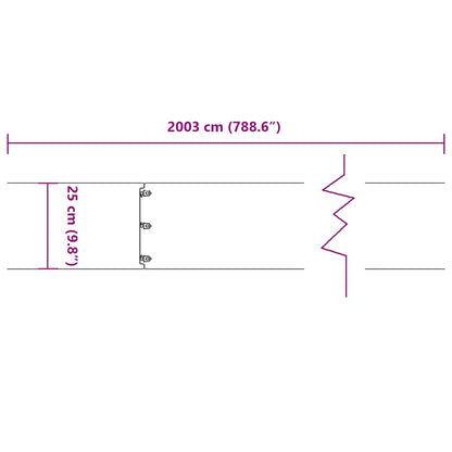 vidaXL Bordures pelouse 20pcs vert olive 25x103cm acier laminé à froid