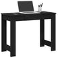 vidaXL Bureau noir 100x45x75 cm bois d'ingénierie