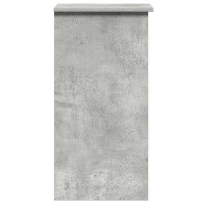 vidaXL Bureau avec étagères gris béton 84x40x78 cm bois d'ingénierie