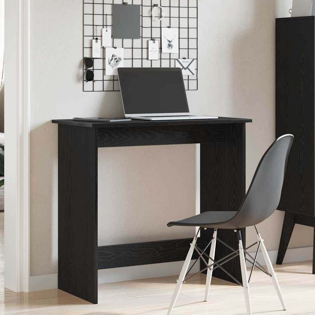 vidaXL Bureau Noir 80x40x75 cm Aggloméré