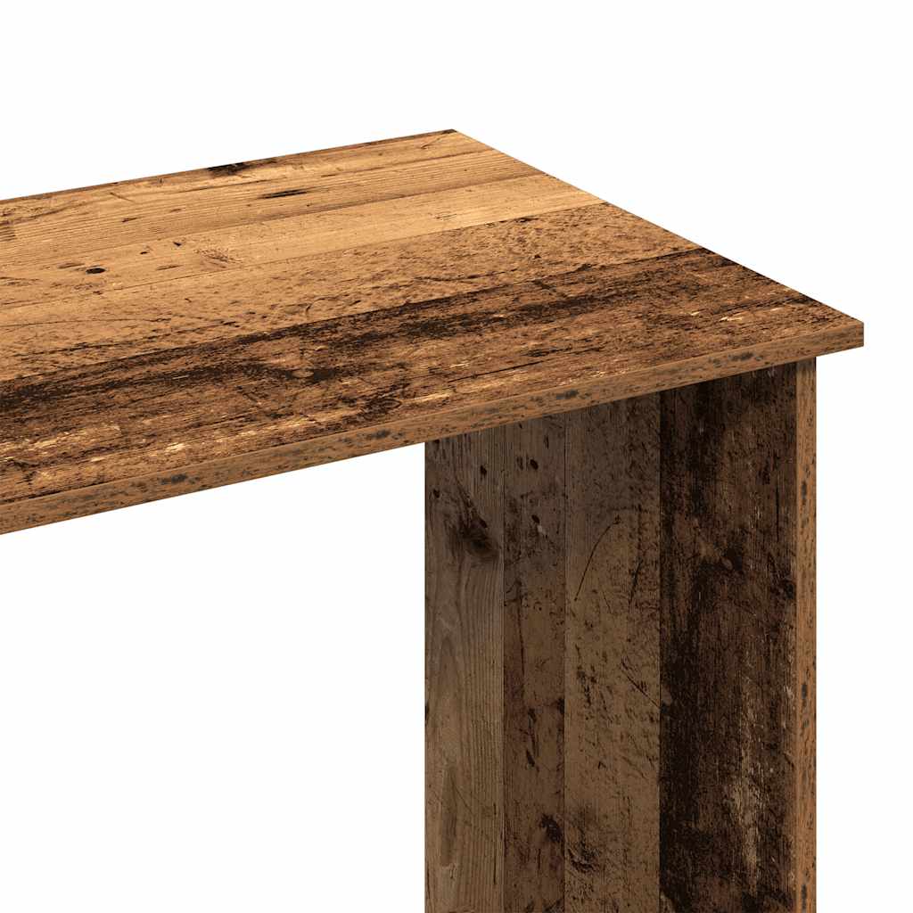 vidaXL Bureau style vieux bois 80x40x75 cm bois d'ingénierie
