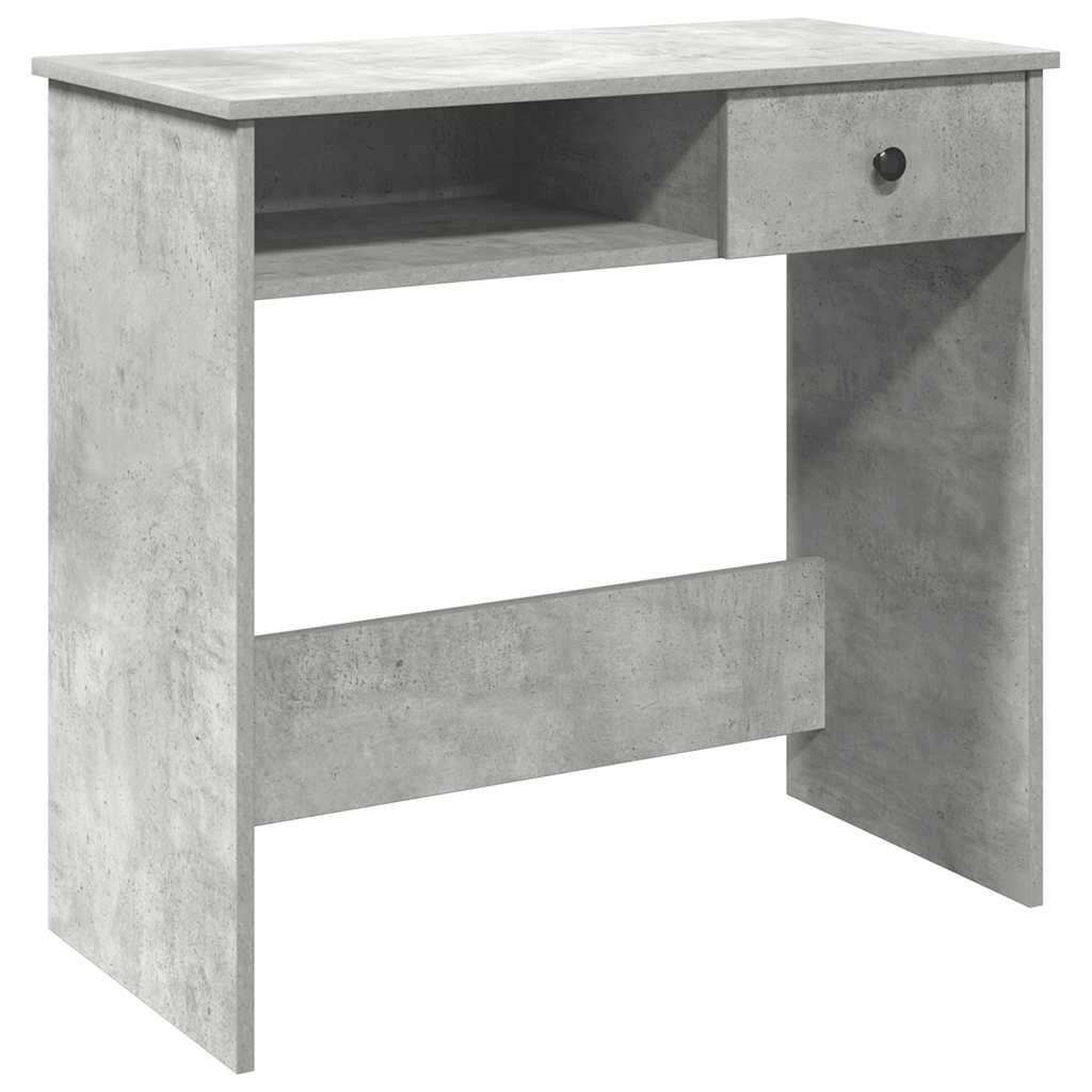 vidaXL Bureau Gris béton 80x40x75 cm Aggloméré